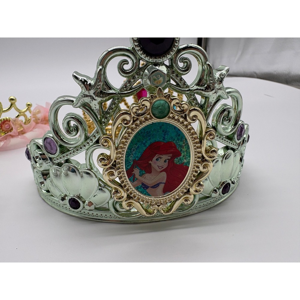 Disney Princess Tiara Crown Lot of 4 Multicolor Excellent Dress Up Costume - Picture 3 of 5
